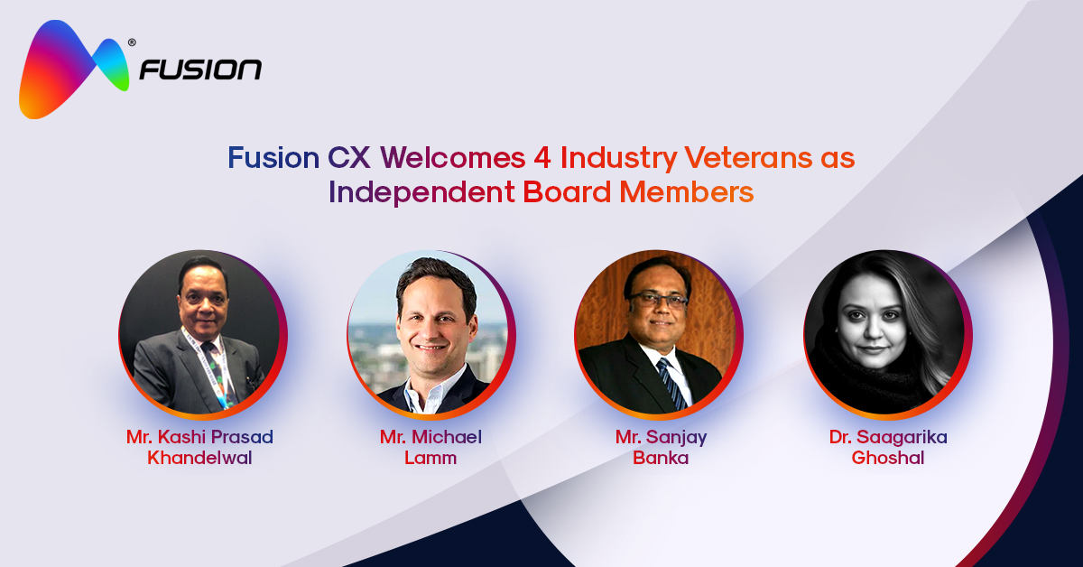 Fusion CX Expands Board of Directors with Four Industry Stalwarts to Drive Global Growth